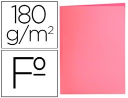 Subcarpeta cartulina Liderpapel Folio rosa pastel 180 g/m²
